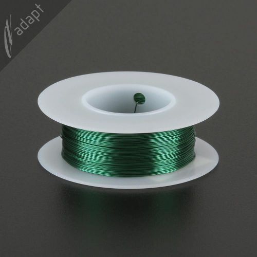 Magnet Wire, Enameled Copper, Green, 28 AWG (gauge), HPN, 155C, 1/16 lb, 125ft