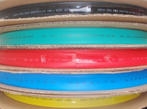 10&#039; length  heat shrink tubing 5/8&#034; 16mm  5 colors 2&#039;ea for sale