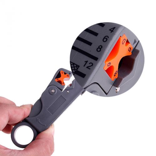 Coax Cable Cutter Wire Stripper Stripping Tool for RG6 RG59 RG5 TV Satellite