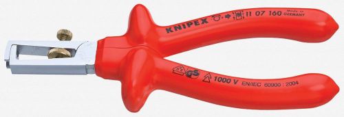 Knipex 11-07-160 6.3&#034; Wire Insulation Strippers - Chrome MultiGrip