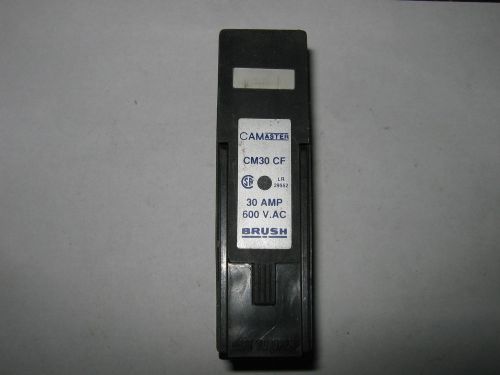 1 pc Brush Camaster CM30CF Fuseholder, 30 Amp, 600VAC, Used