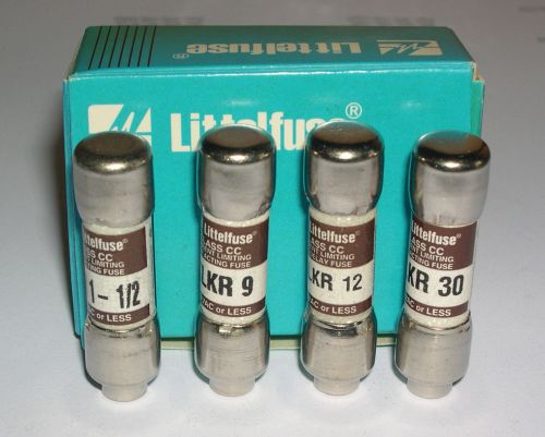 LITTELFUSE, MIXED LOT OF KLKR FAST ACTING FUSES, QUANTITY OF 25