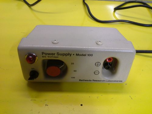 BETHESDA RESEARCH DC POWER SUPPLY MODEL 100 P/N 1460BP TESTS GOOD
