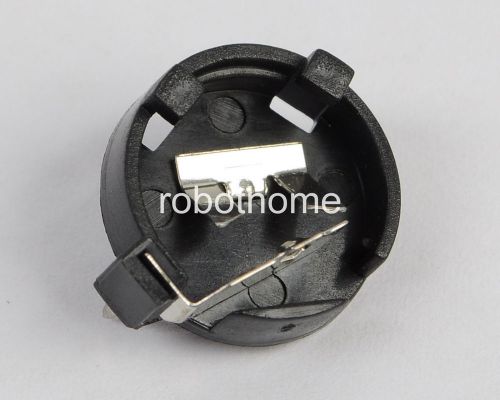 10pcs CR1220 Button Coin Cell Battery Socket Holder Case Black brand new