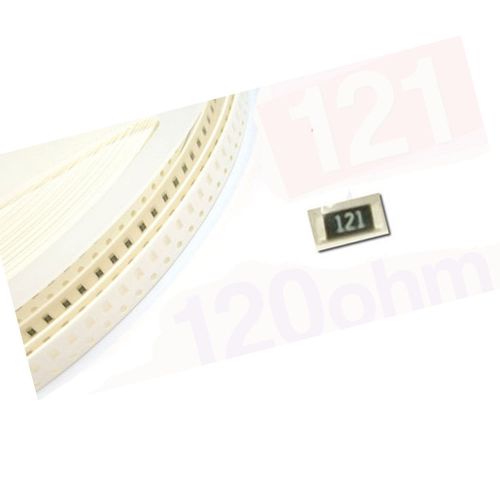 100 x smd smt 0805 chip resistors surface mount 120r 120ohm 121 +/-5% rohs for sale