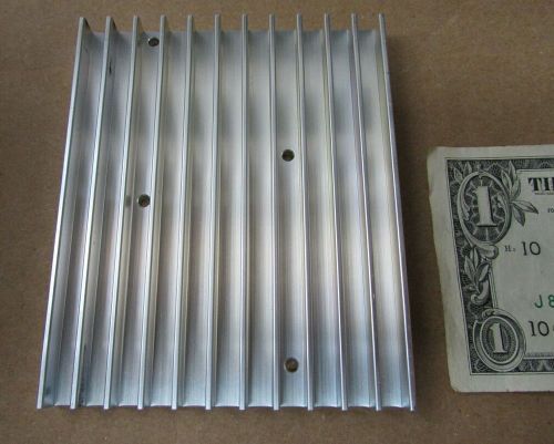 Large Aavid Thermalloy Aluminum Heatsinks 4.303&#034; x 3.534&#034; x .402 Power Amplifier