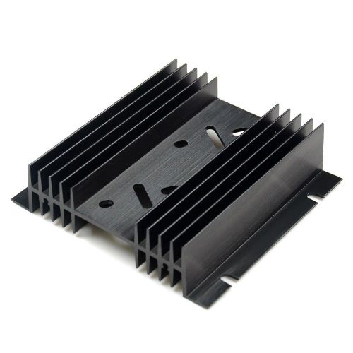 Ss442 to-3 holes x2 aluminum black heatsink heat sink audio amplifier for sale