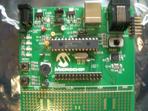 Microchip 16 bit 28 pin Evaluation Demo Board w/ PIC24FJ64