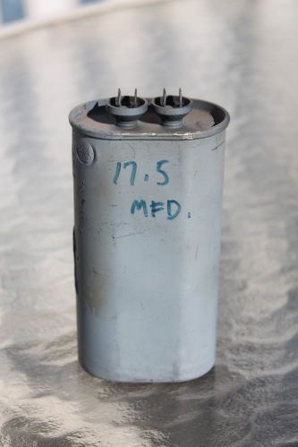 Ge 17.5 mfd 370v 50/60 hz oval motor capacitor for sale