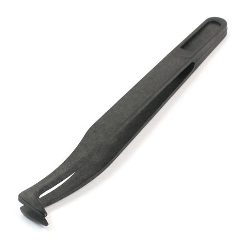Black Anti-static Plastic Straight Bend Tweezer Repair Tool 93306