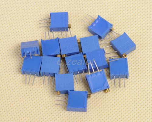15 values 3296 trimmer trim pot resistor potentiometer kits for sale