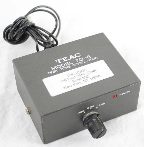Vintage teac to-8 test tone oscillator w/original box for sale