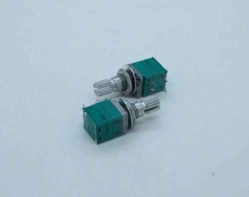 2 x 9mm Alpha A50K 50K Audio Taper Potentiometer with Rotary Switch