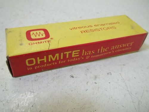 OHMITE D50K100 RESISTOR 50WATTS, 100 OHMS *NEW IN A BOX*