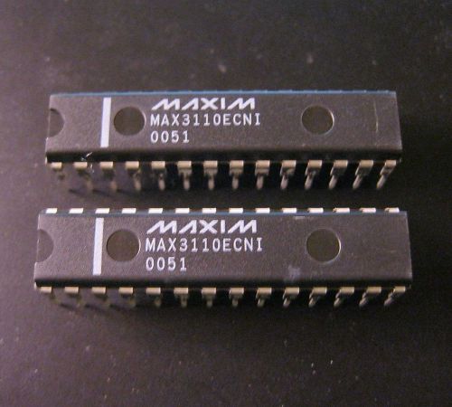 2pcs maxim max3110ecni spi/microwire uart with esd protected rs-232 transceivers for sale