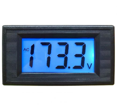 Ac 80-500v 2-wire 3 1/2 digital blue lcd panel meter voltage new arrival for sale