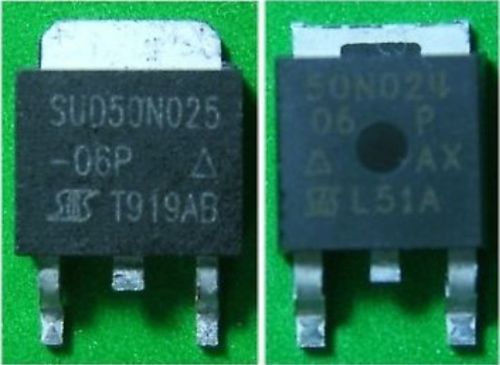 10x SUD50N024-06P 50N024 or SUD50N025-06p Vishay MOSFET TO-252 Power Transistor