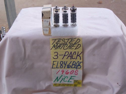 TESTED MATCHED   3-PACK  EL84 6BQ5  1960S    TEST - 90  90  90   TUBE 7189 7189A