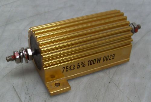 Pacific Resistor, # 110CH, 25 Ohm, 5%, 100 Watt, Used,  WARRANTY