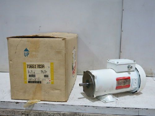 Reliance electric t56s1703a dc motor, .5 hp, 180 v, rpm: 1750, fr: le56c for sale