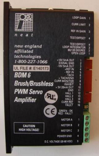 B12A6F-NEAT BDM 6 Brushless PWM Servo Amplifier
