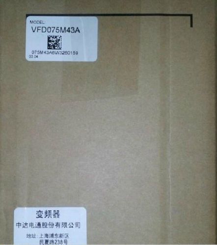 10hp 7.5kw 7500w delta inverter vfd075m43a variable frequency vfd-m 3 phase 380v for sale