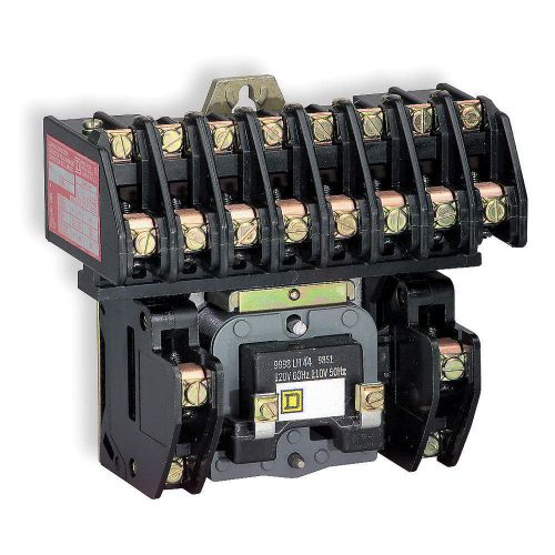 Light contactor, elec, 120v, 30a, open, 6p by square d, model 8903lo60v02 for sale