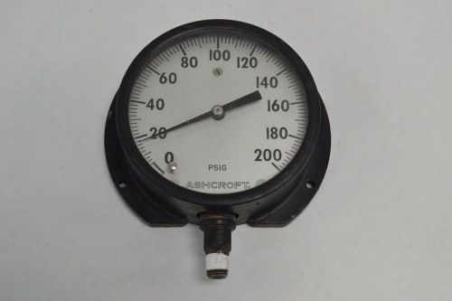 Ashcroft pressure 0-200psi 4-1/2 in 1/4 in gauge b265865 for sale