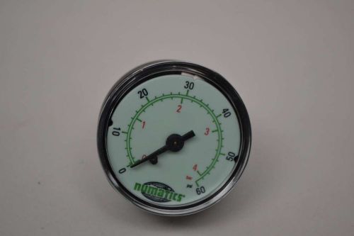 New numatics f+r100 pressure 0-60psi 2in face 1/4in npt gauge d335366 for sale