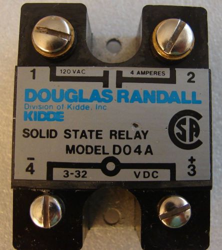 Douglas randall Kidde D04A Solid State relay