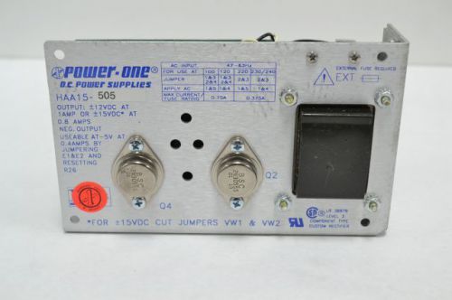 POWER-ONE HAA15-505 POWER SUPPLY 230/240V-AC 12V-DC 0.8A B216201