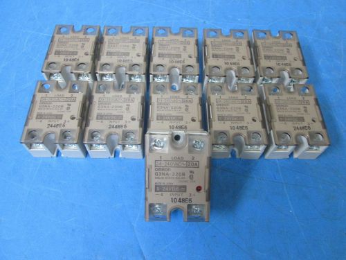 Lot of 11 omron g3na-220b solid state relay 240vac 20a for sale