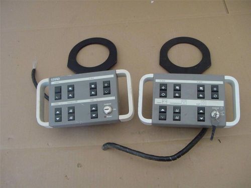 PAIR OF LORAD - CONTROL PANEL - SWITCH CONTROLS - W/ KEYS - PARTS ONLY