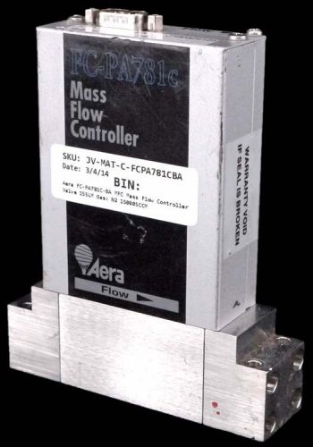 Aera FC-PA781C-BA MFC Mass Flow Controller Valve 15SLM Gas: N2 15000SCCM