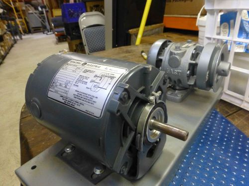 General Electric GE Motor A-C 5Kc35JN246 1/3 hp &amp; Gast Pump 0440-P121B-G242