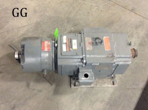 Reliance electric 2 hp dc motor w/ stearns brake &amp; encoder 1150 rpm for sale