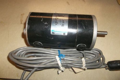 Leeson cm34d22ob1f direct current permanent magnet motor 84v 2160rpm 2.1amps .17 for sale