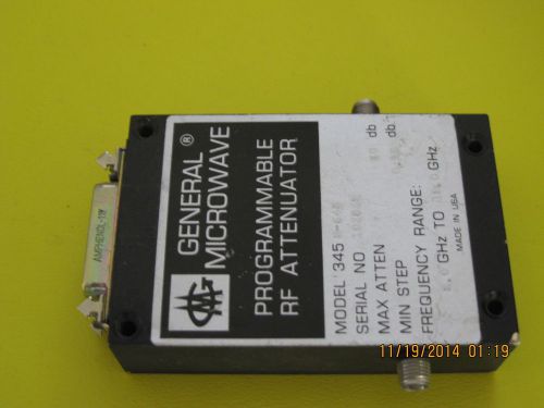 General Microwave Programmable Attenuator, 1 to 18 GHz 0 to 60 dB, .25 dB steps