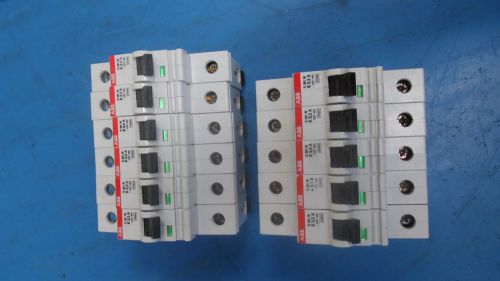 Lot of 11 ABB S 281 W 5 Amp Circuit Breakers