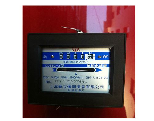 New ac 220v 3(6)a 50hz single phase kilowatt hour energy meter electric parts for sale