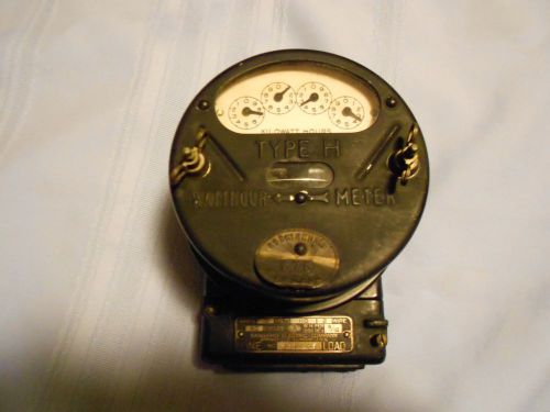 Vintage Sangamo Electric Co, Type H, 10amp, 110Volts, Rockingham 676 L H&amp;P  Co.