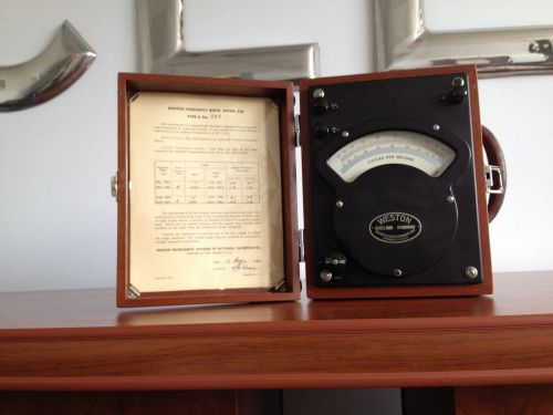 Weston frequency meter, model type 2, no. 949 (vintage) for sale