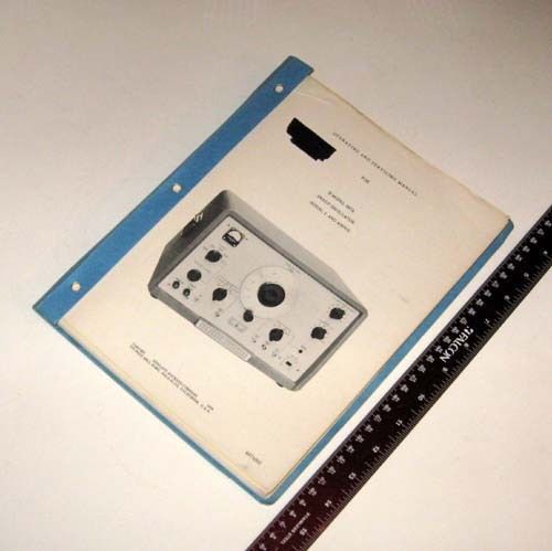 Vintage HP 687A Sweep Oscillator (Serial 1 and Above) Operating &amp; Service Manual