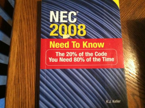 NEC 2008 Need To Know Book