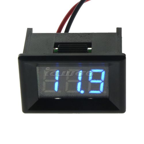 2 wire dc 3.2 - 30.0v blue led panel digital display voltage meter voltmeter for sale