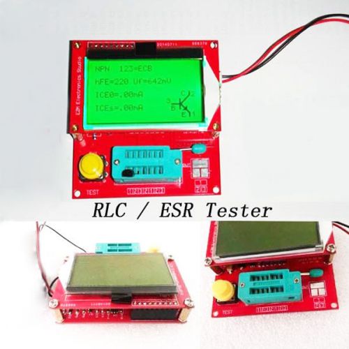 NEW GM328_3V Version Graphical Transistor \ RLC \ ESR Tester w/ AVR-ISP Socket