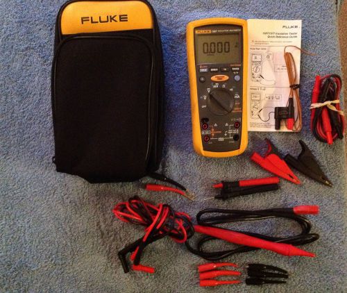 Fluke 1587 multimeter w/leads &amp; accessories for sale