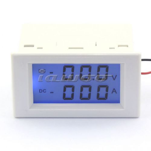 VA Digital Readout Voltage/Curren Tester 2in1 LCD Display DC Meter 0-199.9V/200A