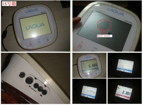 LCD Have Water Stain HORIBA LAQUA F-72 Benchtop pH/Water Quality Analyzer