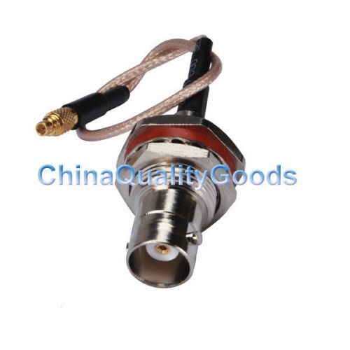 Cable assembly bnc jack o-ring to mmcx plug pigtail cable rg316 15cm/6&#034;/6inches for sale